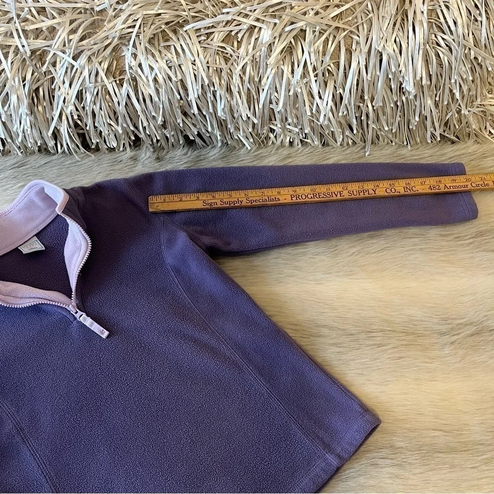 Vintage OLD NAVY Purple Lavender Y2K Fleece 1/2 Zip Long Sleeve